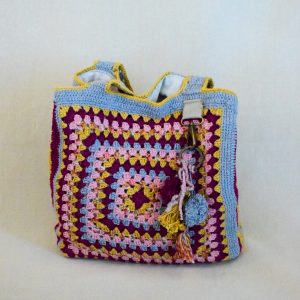 BOLSO CROCHET GRIS